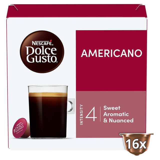 Nescafe Dolce Gusto Americano Coffee Pods 16 Pack 136 g