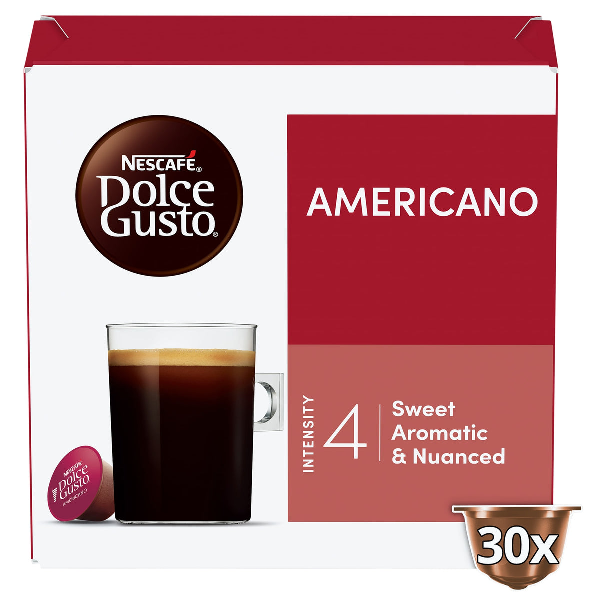 Nescafe Dolce Gusto Americano Coffee Pods x 30 255 g