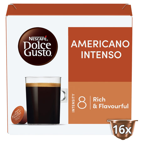 Nescafe Dolce Gusto Americano Intenso Coffee Pods x 16 132.8 g