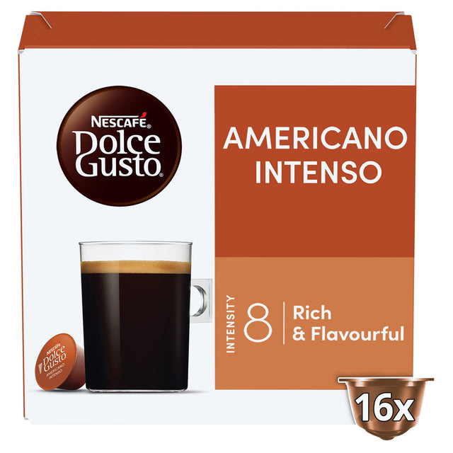 Nescafe Dolce Gusto Americano Intenso Coffee Pods x 16 132.8 g