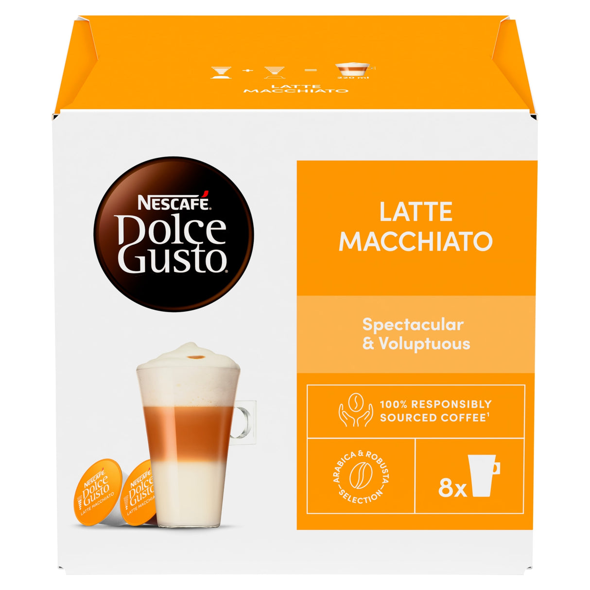 Nescafe Dolce Gusto Latte Macchiato Coffee Pods x 16 183.2 g