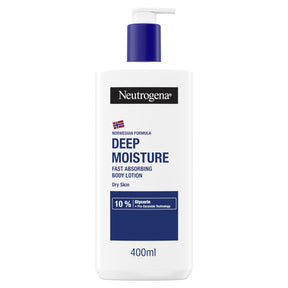 Neutrogena Deep Moisture Fast-Absorbing Body Lotion Moisturiser 400 ml