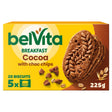 Belvita Breakfast Cocoa Chocolate Chip Cereal Biscuit Snack Bars Pack 5 x 45 g