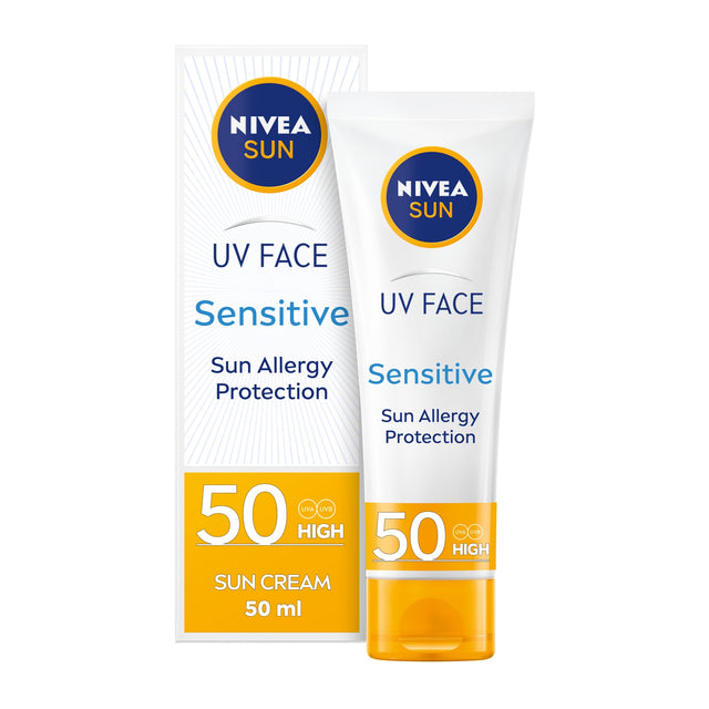 Nivea Sun Uv Face Soothing Sensitive Sun Cream SPF 50 50 ml