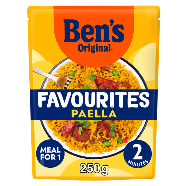 Ben's Original Favourites Paella Chorizo & Vegetable Microwave Rice Meal 250 g