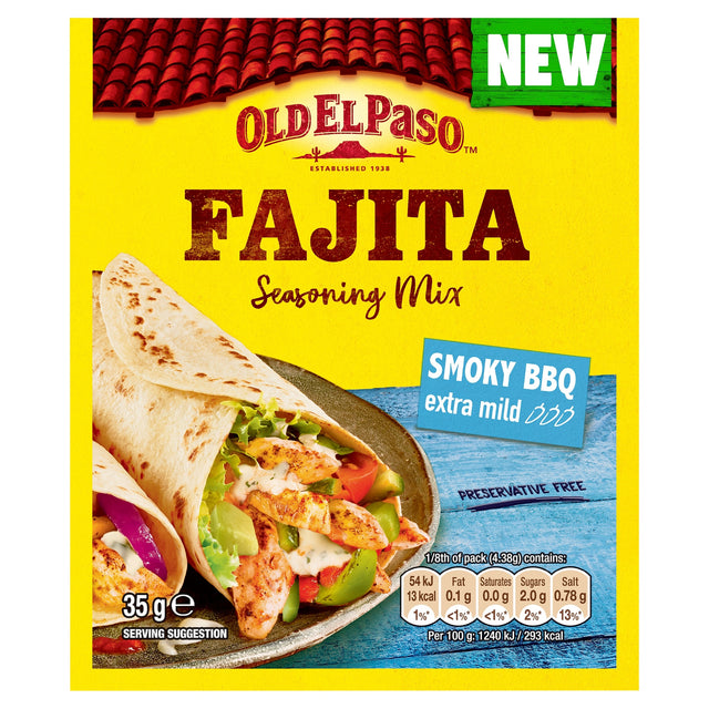 Old El Paso Fajita Smoky BBQ Extra Mild Seasoning Mix 35 g