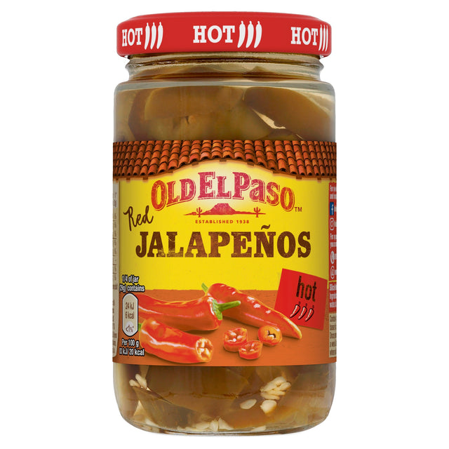 Old El Paso Sliced Red Jalapenos 215 g