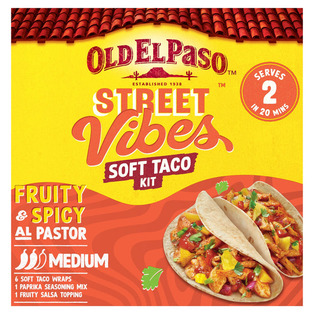 Old El Paso Street Vibes Soft Taco Kit Al Pastor 257 g