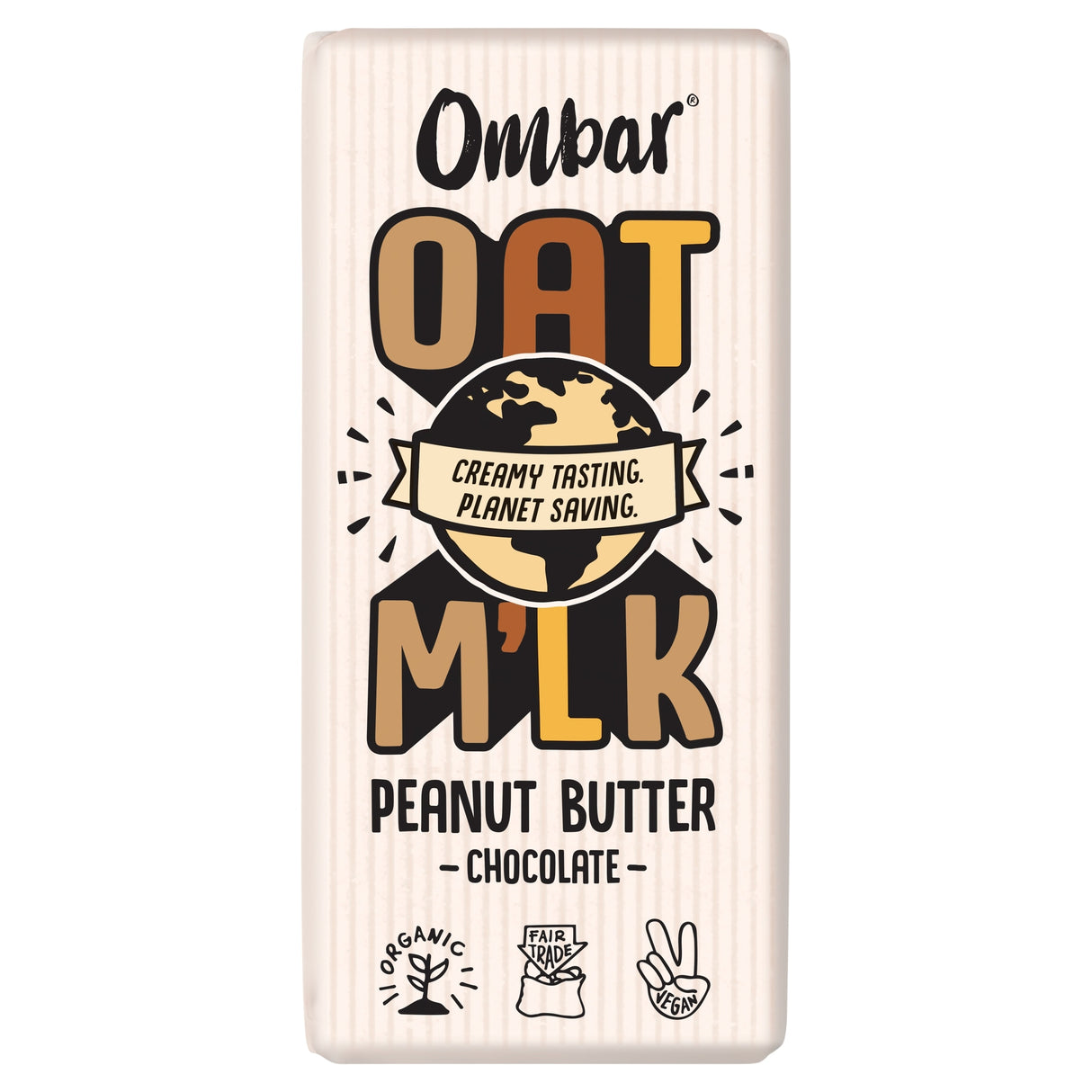Ombar Oat Milk Peanut Butter Chocolate Bar 70 g