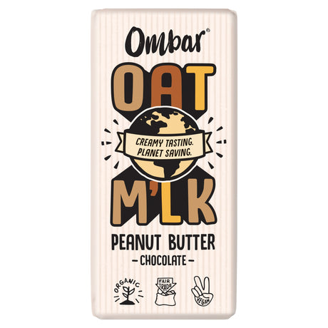 Ombar Oat Milk Peanut Butter Chocolate Bar 70 g