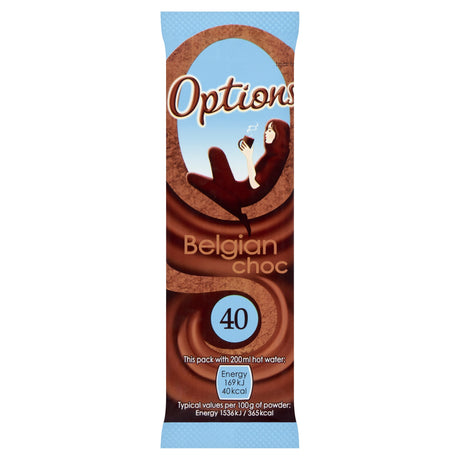 Options Belgian Choc Sachets 11 g
