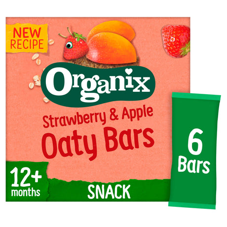 Organix Strawberry & Apple Soft Oaty Bars 6 x 23 g