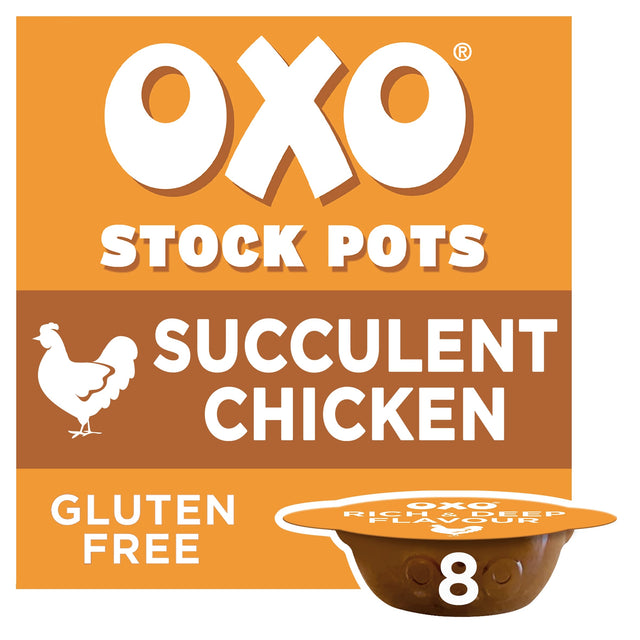 Oxo Stock Pots Succulent Chicken With Bay & Parsley 8 Pack 160 g