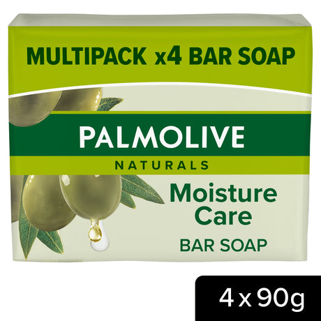 Palmolive Naturals Moisture With Olive Bar Soap 90 g x4