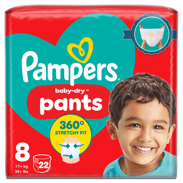 Pampers Baby Dry Nappy Pants Size 8 22 Nappies