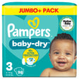 Pampers Baby Dry Size 3 Nappies Jumbo+ 98 Pack