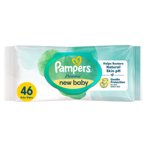 Pampers Harmonie New Baby Wipes 46 Pack