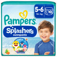 Pampers Splasher Baby Shark Size 5-6 Swim Nappies 10 Pack
