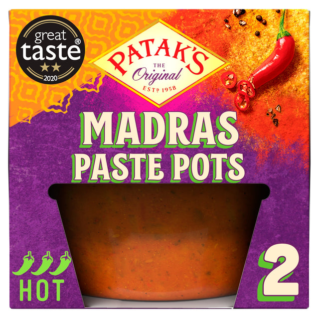 Patak's Madras Paste Pots 2 x 70 g