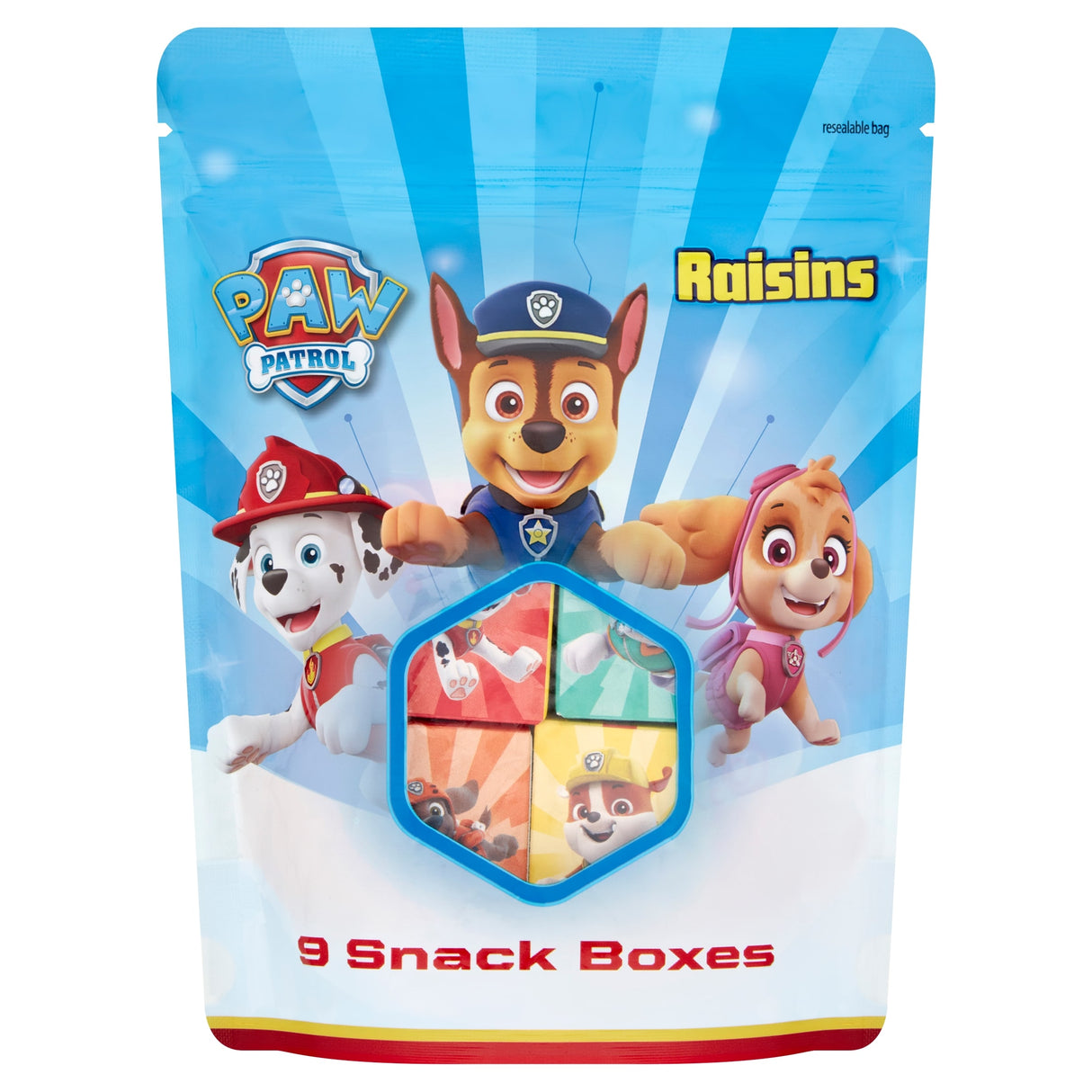 Paw Patrol Raisins Snack Boxes 126 g 9 x 14 g