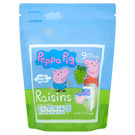 Peppa Pig Mini Snack Raisins 9 x 14 g