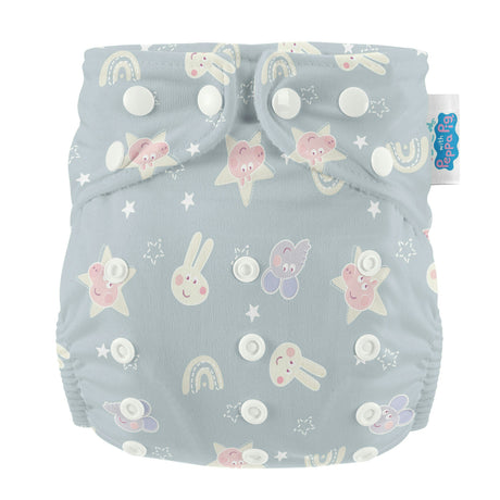 Peppa Pig One Size All-In-One Reusable Cloth Nappy Blue Mix Peppa & Friends