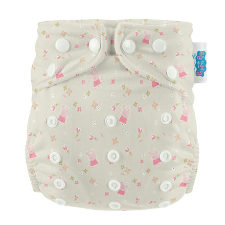 Peppa Pig One Size All-In-One Reusable Cloth Nappy Peppa Floral