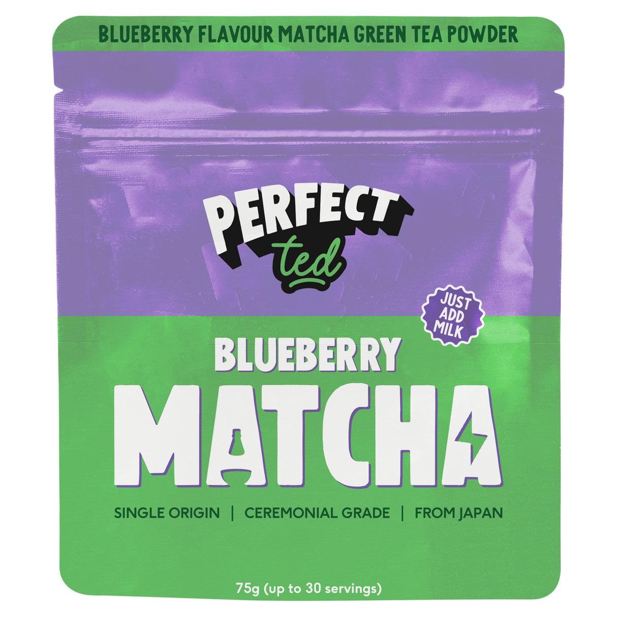 Perfect Ted Matcha Powder Blueberry 75 g