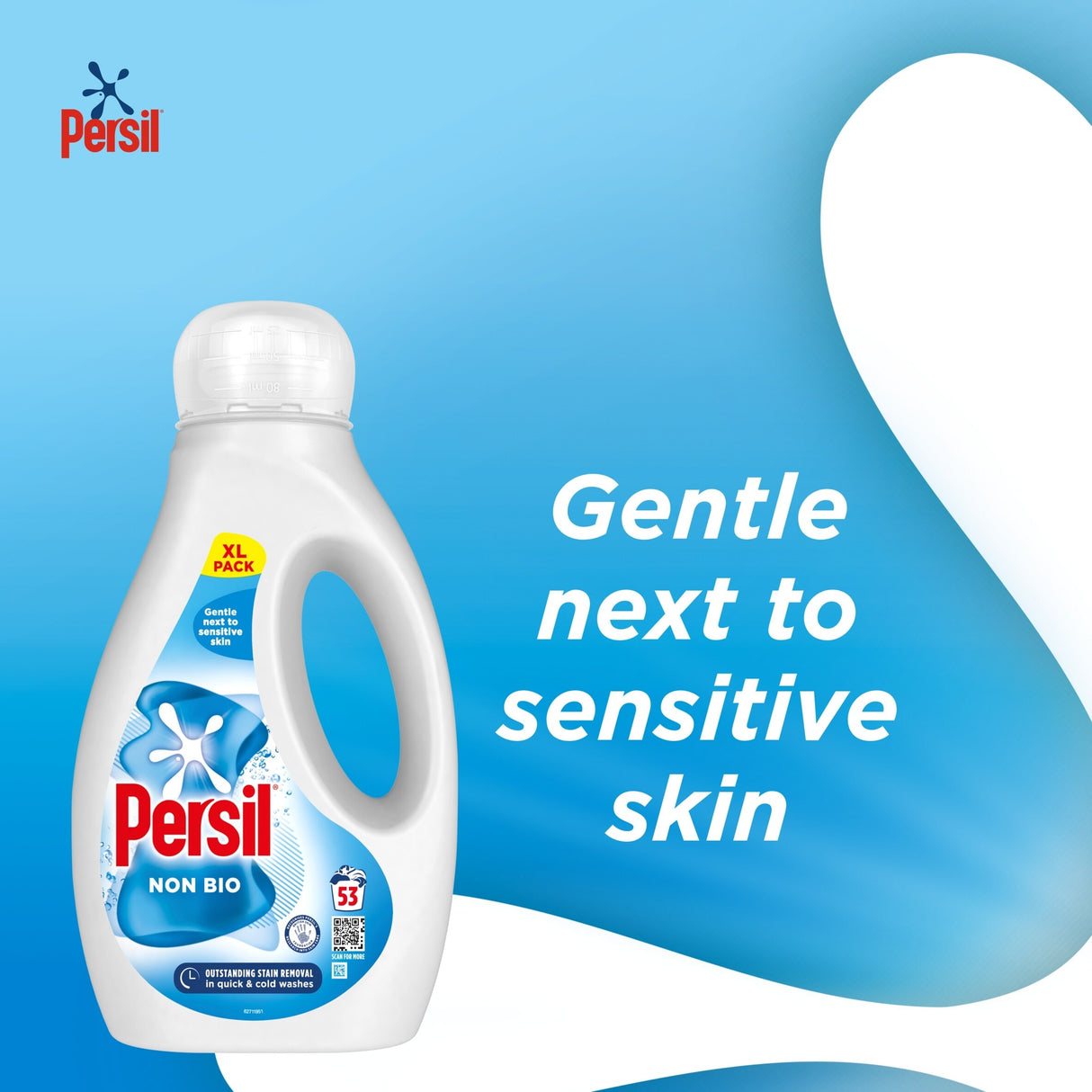 Persil Non Bio Laundry Washing Liquid Detergent 95 Washes 2565 ml