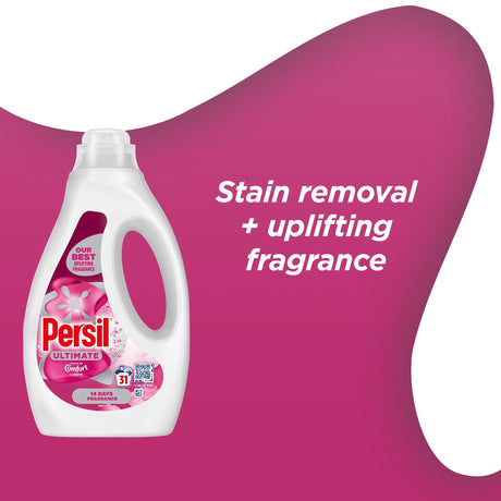 Persil Ultimate Touch Of Comfort Laundry Washing Detergent 31 Washes 837 ml