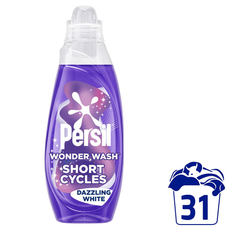 Persil Wonder Wash Dazzling White Laundry Detergent 31 Washes 837 ml