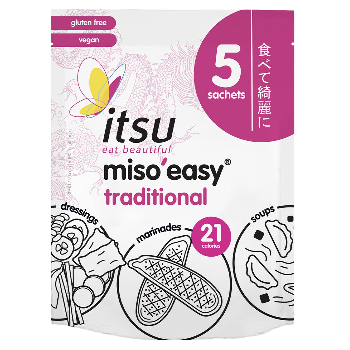 Itsu Miso'Easy Traditional Miso 5 x 21 g
