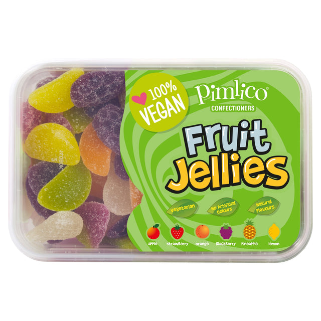 Pimlico Vegetarian Fizzy Fruit Flavoured Jelly Sweets 450 g