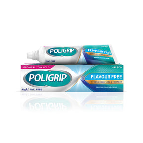 Poligrip Flavour Free Denture Adhesive Cream 40 g