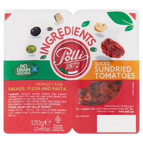Polli Ingredient Sliced Sundried Tomatoes 120 g
