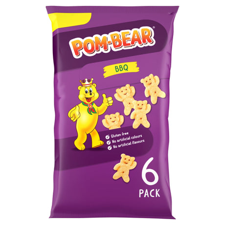 Pom-Bear BBQ Multi-Pack Crisps 6 x 13 g