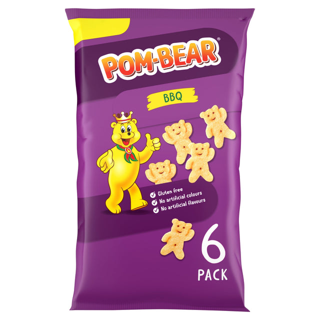 Pom-Bear BBQ Multi-Pack Crisps 6 x 13 g