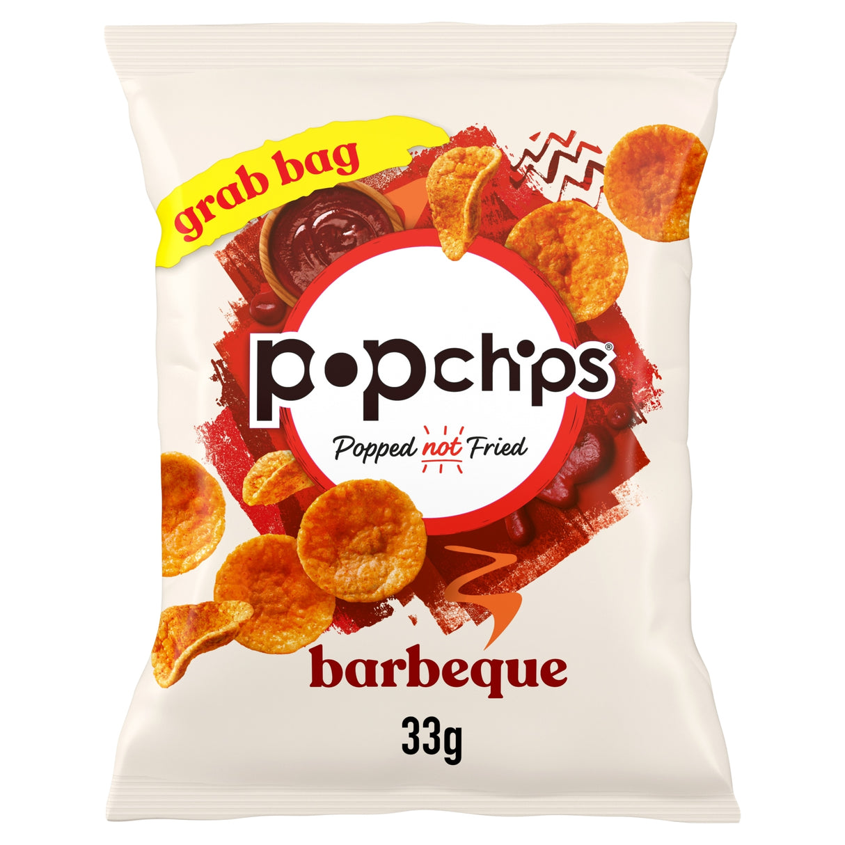 Pop Chips Barbeque Grab Bag Crisps 33 g