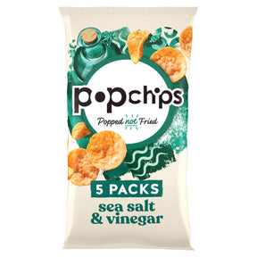 Pop Chips Sea Salt & Vinegar Multi-Pack Crisps 5 x 17 g