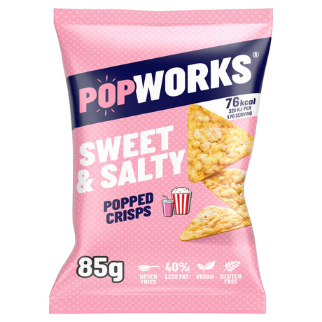 Pop Works Sweet & Salty Sharing Bag Popped Crisps 85 g