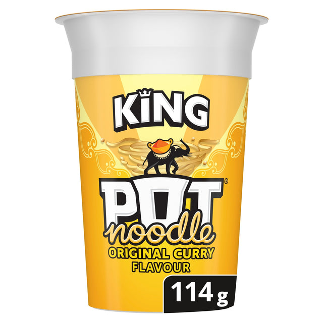 Pot Noodle Original Curry Instant Noodles King Pot 114 g