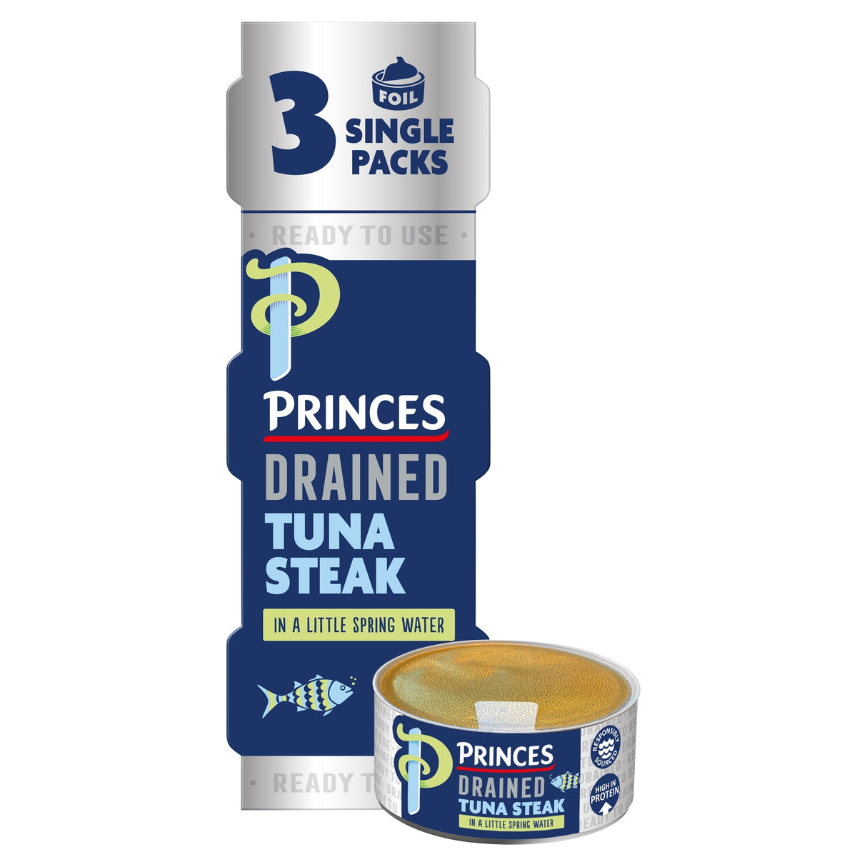 Princes Drained Tuna Steak In Spring Water 3 x 60 g