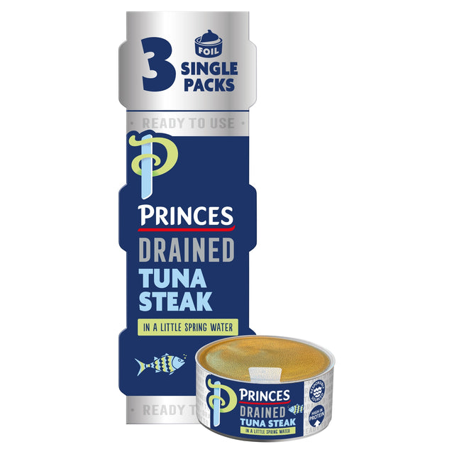 Princes Drained Tuna Steak In Spring Water 3 x 60 g