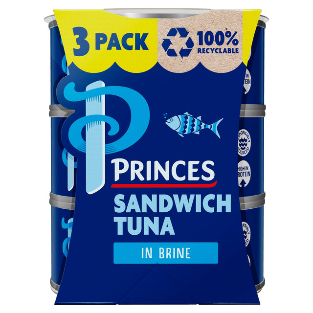 Princes Sandwich Tuna In Brine 3 x 140 g