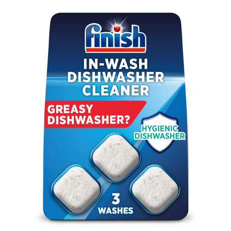 Finish In-Wash Dish Washer Cleaner Tablets 3 Pack