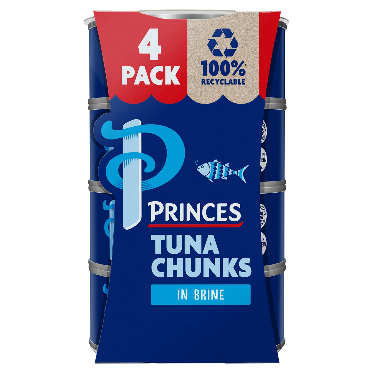 Princes Tuna Chunks In Brine 4 x 145 g
