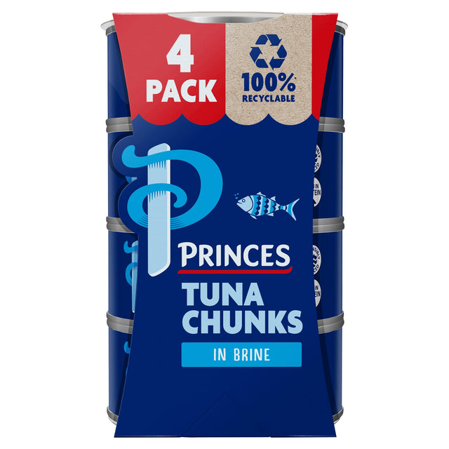 Princes Tuna Chunks In Brine 4 x 145 g