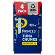 Princes Tuna Chunks In Sunflower Oil 4 x 145 g