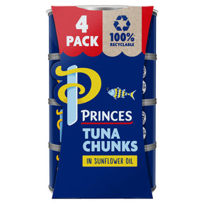 Princes Tuna Chunks In Sunflower Oil 4 x 145 g