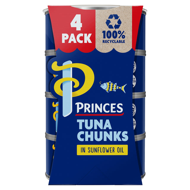 Princes Tuna Chunks In Sunflower Oil 4 x 145 g